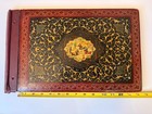 Old Persian Hand Painted Photo Book Covers Miniature Scene- Carpet Motif