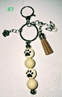 Multicolor Beaded Tassel Detachable Bear   Butterfly Animal Charm Keychain
