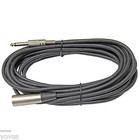10ft Xlr 3-pin Male To 1 4  Mono Plug Shielded Microphone Mic Audio Cable Cord