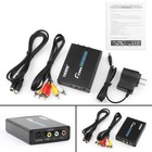 Hdmi To 3 Rca Av s-video Cvbs Composite R l Audio 1080p Converter Us Plug Power   