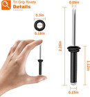 3 16  X 1  Aluminum Tri-grip Rivets With O-rings - 50 Pack