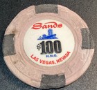 Sands  100 Casino Chip- Las Vegas  Nevada   Howard Hughes Org  Hho- Rare