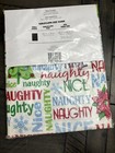 Holiday Style Tablecloth Christmas Naughty Nice  52   x70    New Polyethylene