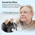Rechargeable Hearing Aids With Noise Cancelling  Invisible In Ear With Case