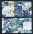 Kenya 3 Pcs Set   50 100 200 Shillings 2019  Unc  P-52 53 54