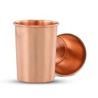Pure Copper Drinking Cups - Ayurvedic Health Tumblers     2 Pcs  Set -lacquer Free