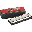 Hohner Old Standby Diatonic 10-hole Harmonica In Chrome With Case - Key Of D