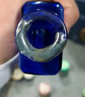 Harry D haber s Magic Hair Coloring W t co Usa Cobalt Blue Ny 1880s Hair Bottle