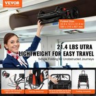 Vevor Wheelchair Aluminum Alloy Transport Chair Foldable 18-in W Seat 220lbs
