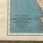 Antique 1944 Map Of Union Of South Africa 14   x11   