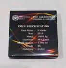 2019 Germania 5 Mark  The Allegories I-color Edition  Light Orange  1 Oz Silver