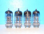 12at7 Tung-sol Radio Audio Amplifier Vintage Vacuum Tubes 4 Valves Tested Ecc81