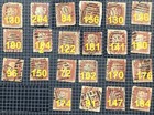 Great Britain Stamp Scott  33 Queen Victoria Lot Of 22 Penny Red Var Plates Used
