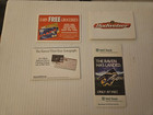 Lot Of 4 Different Baltimore Ravens Pocket Schedules Nrmt mt