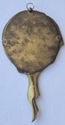 Vintage Pierrot And Moon Mirror Brass Framed Hand Held Art Nouveau