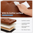 Folding Storage Ottoman Bench Faux Leather Foot Rest Stool Chest Toy Box 660lb