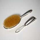 Tiffany And Co Art Deco Sterling Silver Enamel 3pc Dresser Vanity Set Vintage