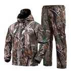 Camouflage Hunting Suit - Quiet Hoodie Jacket   Pants Set For Outdoor Gear