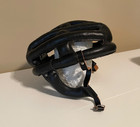 Vintage Kucharik Black Leather Bicycle Helmet - Excellent Condition