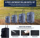 Izod Carol Lightweight Softside Rolling Duffel Bag With Wheels - 20  22  30  32 