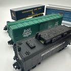 Lionel Lot Of 6 O Scale Train Cars Boxcars Flatcar Trailer Cabooses Great No Box