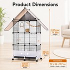 Extra Large Flight Metal Bird Cage Aviary Parrot Macaw Finch Tight Bar Spacing