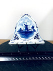 V k  Delft Blue Holland 4 1 2 Inch Ceramic Spoon Rest Holder