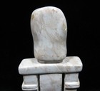 Carved Marble Freestanding Mayan Figurine  Statue