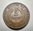 1864  Large Motto  2 Cent Piece   Xf    8716