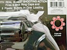 Super Cap Gun Toy Pistol Handgun  8 Shot Kids Orange Plug Plus 9 Ring Caps