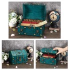 Product Image Wooden Treasure Chest With Lock  Vintage Pirate Chest Keepsakes   