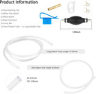 Gas Siphon Pump For Gasoline With 6 5ft Hose enlarged Caliber    