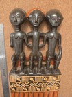 Vintage African Artwork Wood Comb Ghana Hand Carved Sculpture Wall Hanging Art
