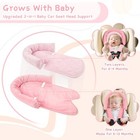 Baby Car Seat Head Body Support   Strap Covers  2 In 1 Infant Watermelon Pink