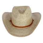 Ctm Unisex Cabo Straw Cowboy Hat With Shapeable Brim
