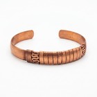 B1004 Handmade Solid Copper Healing Bracelet Tribal Cuff Nepal
