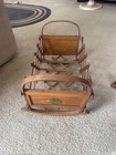 Antique Rocking Folding Doll Crib Wooden Toy Crib