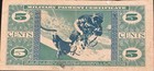 Usa Mpc 5 Cents Series 681 Military Payment Certificate Submarine Astronaut