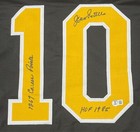 Jean Ratelle Signed Boston Bruins Custom Jersey W 2 Insc Beckett Witness Bas Coa