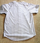 New York Yankees 2001 World Series Mlb White Pinstripe Baseball Jersey - Size L