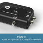 Slx Tv Antenna Amplifier  2 Way Signal Distribution Amp W  F-type Connections