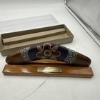 Australian Made Artefact Hardwood Boomerang With Stand 10  In Box