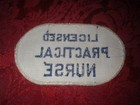 Vintage Licensed Practical Nurse Nursing Medical Embroidered Emblem Patch   Nos