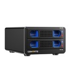Aluminum 2 Bay Hard Drive Enclosure With Cooling Fan For 2 5    3 5    Sata Hdd ssd 