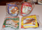 Vtg 1988 Mcdonald s Fisher Price Fun With Food  Happy Meal Toys Set Of 4 Nos 
