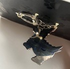 Marks   Spencer Black Scottie Dog Keychain Keyring Pink Bow Metal Bag Charm