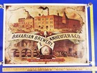 Bavarian Brewery  Eberhard Anheuser   Adolphus Busch Beer Poster 37x27 Nos