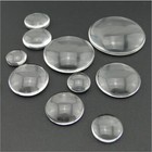 50pcs 6mm Round Clear Glass Cabochon Flat Back For Diy Jewelry Making