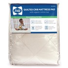 Organic Waterproof Crib Mattress Protector - Quilted Breathable Pad For Infants