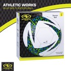 Athletic Works Size 5 Soccer Ball  Blue 